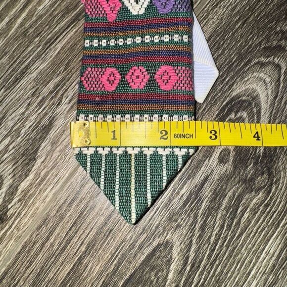 Handmade embroidered Neck Tie 2.5” width - Picture 3 of 3